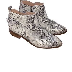Steven Faux snakeskin boots leather size 8